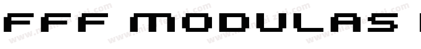 FFF Modulas Bold Extended字体转换